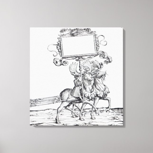 Impressão Em Tela Cena da Procissão Triunfal de Maximiliano (Frente)