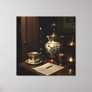 Impressão Em Tela Cena de Antiques Góticos