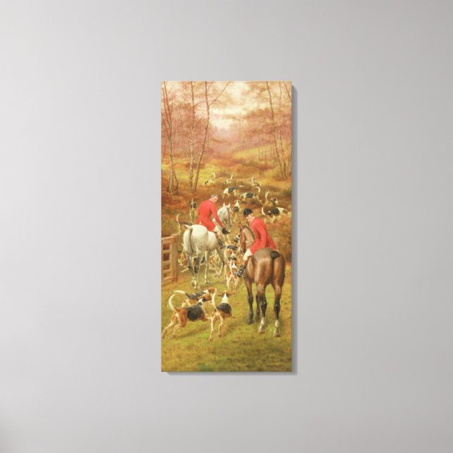 Impressão Em Tela Cena de Caça, 1906 (Frente)