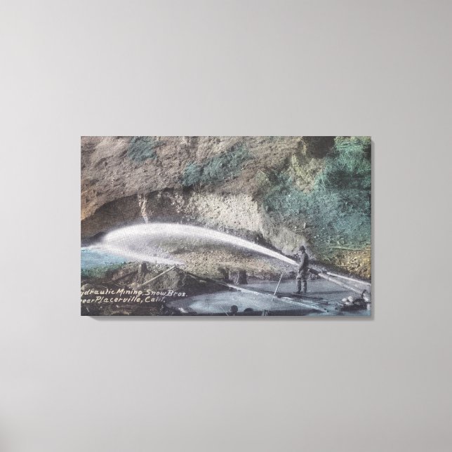 Impressão Em Tela Cena de Extração HidráulicaPlacerville, CA (Frente)