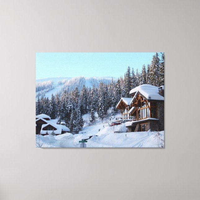 Impressão Em Tela Cena de inverno (Frente)