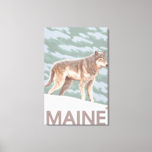 Impressão Em Tela Cena de MaineWolf