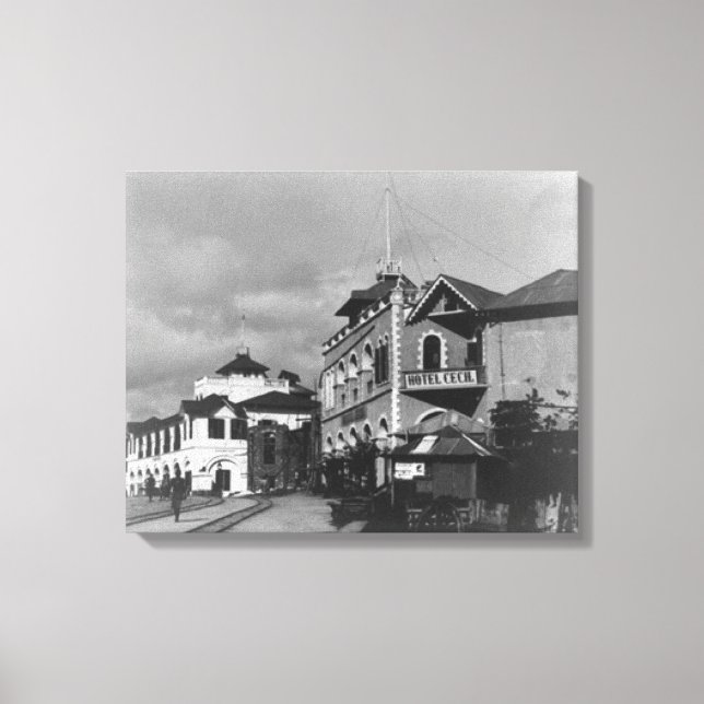 Impressão Em Tela Cena de Rua em Mombassa Quênia Fotografia (Frente)