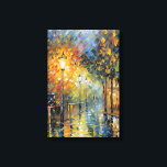 Impressão Em Tela Cena de Rua Impressionista numa Noite Chuvosa Româ<br><div class="desc">Mergulhe no charme de uma romântica noite chuvosa com esta deslumbrante impressão de arte em tela esticada. Capturando a essência do Impressionismo, esta peça apresenta uma vibrante cena de rua iluminada por lampiões brilhantes, reflexos cintilantes e tons outonais. As texturas detalhadas inspiradas em pinceladas e as cores luminosas transportam você...</div>