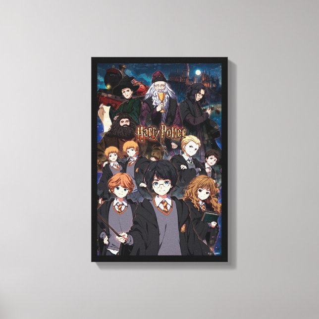 IMPRESSÃO EM TELA CENA DO CONJUNTO DE ANIME HARRY POTTER™ (Frente)