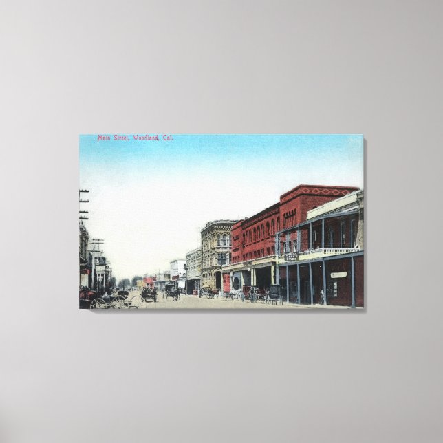 Impressão Em Tela Cena PrincipalWoodland, CA (Frente)