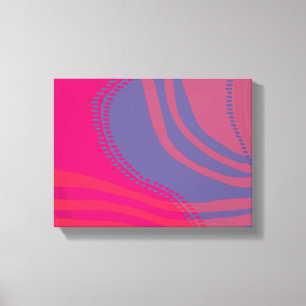 Impressão Em Tela Cenário de Linhas e Curvas Abstratas