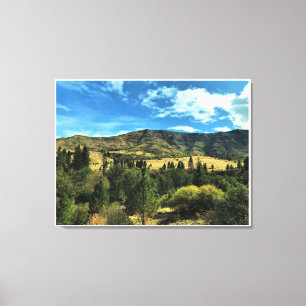 Impressão Em Tela Cenário pelo rio Cobra, Oregon