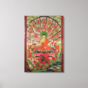 Impressão Em Tela Cenas da vida de Buddha