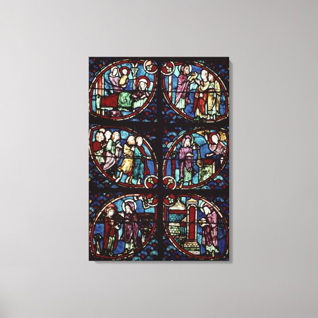 Impressão Em Tela Cenas da vida do Santo João Batista (Frente)