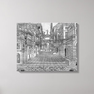 Impressão Em Tela Cenografia para uma cena trágica