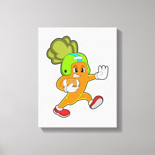 Impressão Em Tela Cenoura no Futebol (Frente)