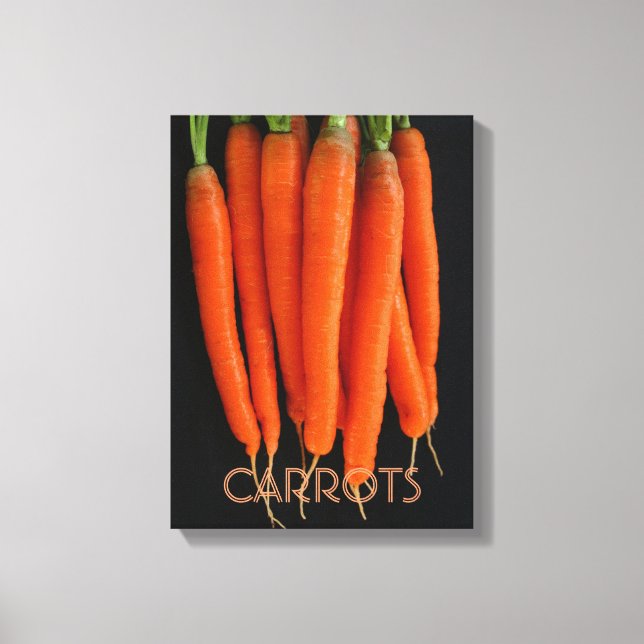 Impressão Em Tela Cenouras do nosso jardim (Frente)