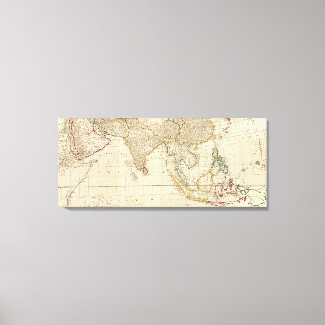 Impressão Em Tela Centro da Ásia (Frente)