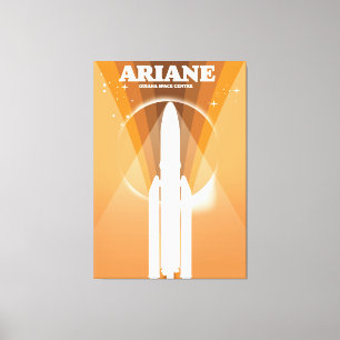 Impressão Em Tela centro espacial de guiana arte espacial ariane