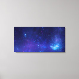 Impressão Em Tela Centro Galáctico Aqua Blue Celestial Milky Way