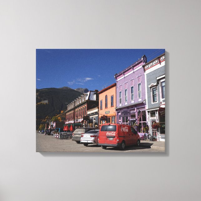 Impressão Em Tela Centro histórico Silverton Colorado (Frente)