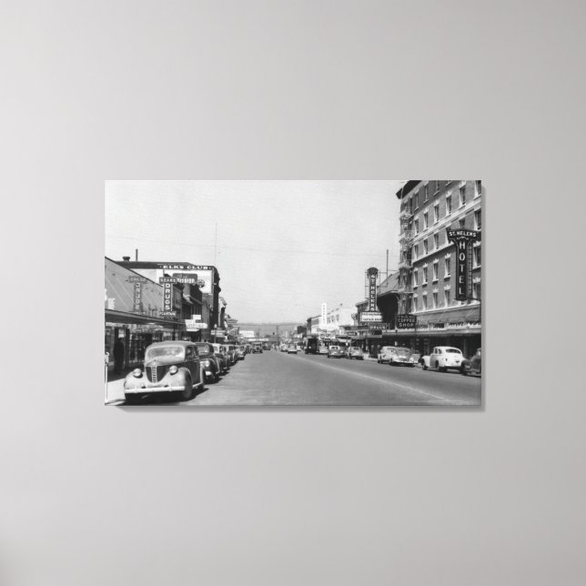 Impressão Em Tela Centro View of Chehalis, Washington Photoógrafo (Frente)