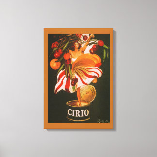 Impressão Em Tela Cerejas Cirio Vintage Italianas