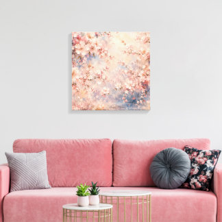 Impressão Em Tela cerejeira rosa sakura flor de cerejeira romântico