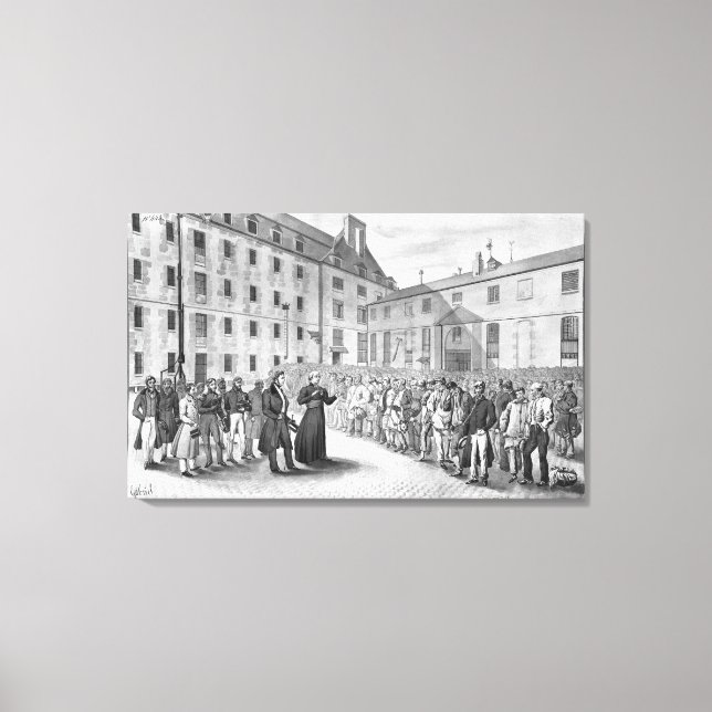 Impressão Em Tela Cerimônia antes da partida dos condenados (Frente)