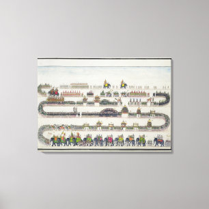 Impressão Em Tela Cerimónia de Muharram, Faizabad, 1772 'do Gentil