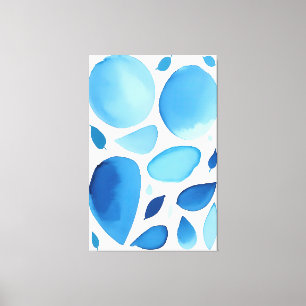 Impressão Em Tela Cerulean Geométrico Dream Abstrato