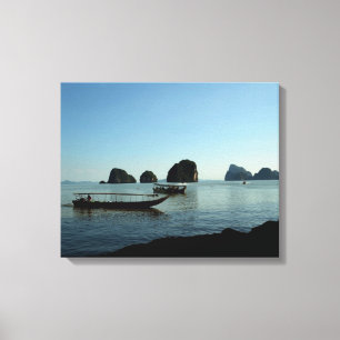 Impressão Em Tela Céu do pôr do sol acima do mar de Andaman na Tailâ