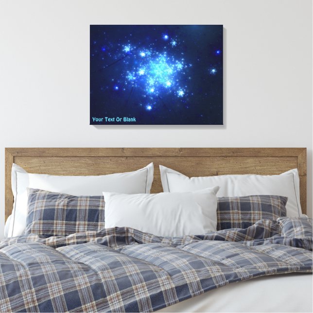 Impressão Em Tela Céu Noturno (Insitu(Quarto))