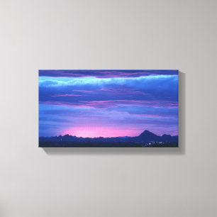 Impressão Em Tela Céu Vermelho-