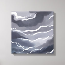 Impressão Em Tela Céus Tempestuosos | Aquarela Escura