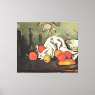 Impressão Em Tela Cezanne - A Vida Estática com Frutas