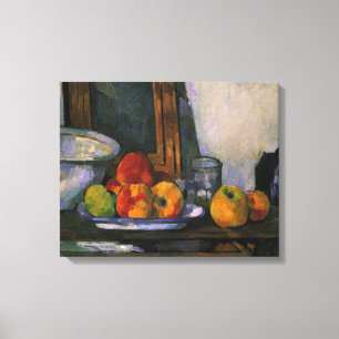 Impressão Em Tela Cezanne - A Vida Estática com Gaveta Aberta,