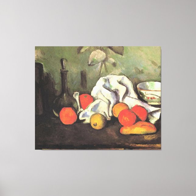Impressão Em Tela Cezanne - Natureza-Morta com Frutas (Frente)