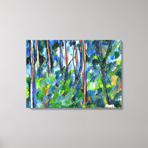 Impressão Em Tela Cezanne - No bosque, famosa pintura