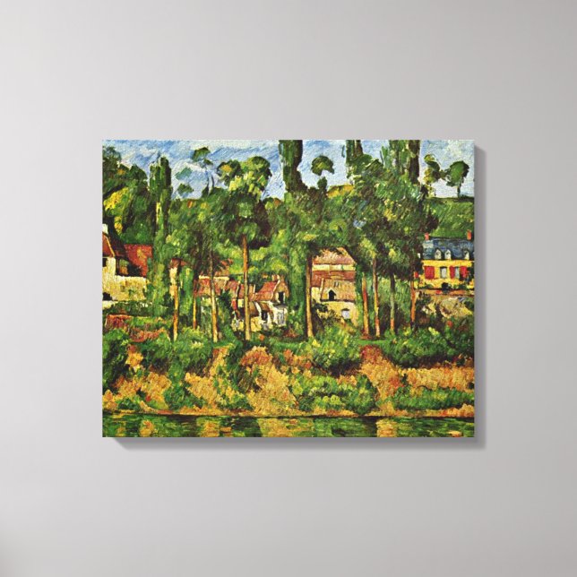 Impressão Em Tela Cezanne - O Chateau de Medan (Frente)