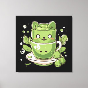 Impressão Em Tela chá verde matcha