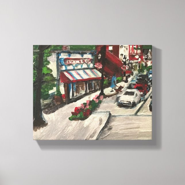 Impressão Em Tela "Chagrin Falls" em Ohio, Pintura por Willowcatdesi (Frente)