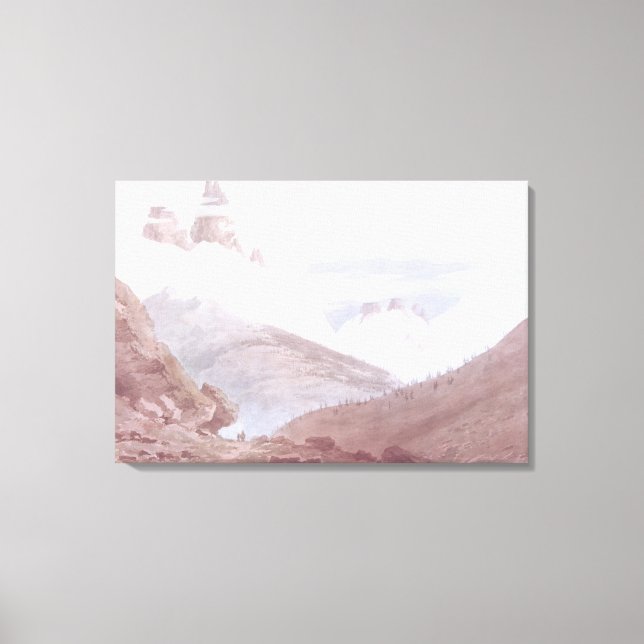 Impressão Em Tela Chamonix e Martigny (Frente)