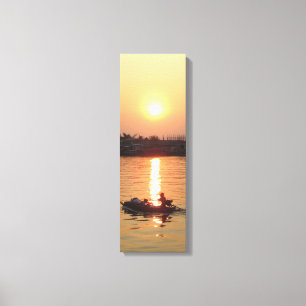 Impressão Em Tela Chao Phraya River Sunset ... Ayutthaya, Tailândia