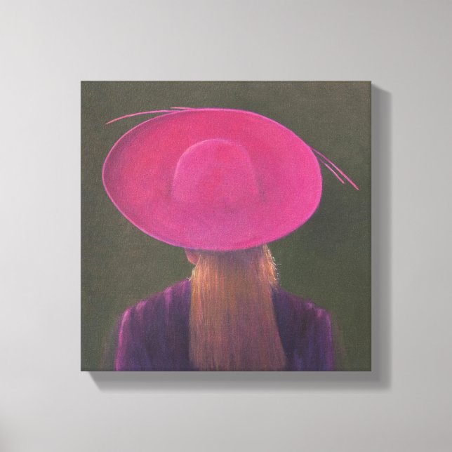 Impressão Em Tela Chapéu Rosa 2014 (Frente)