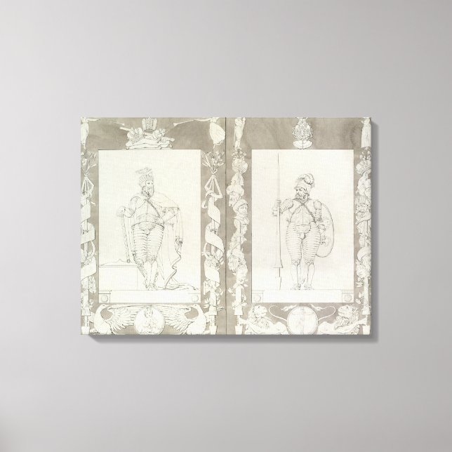 Impressão Em Tela Charlemagne e Heymon, 1804-5 (Frente)