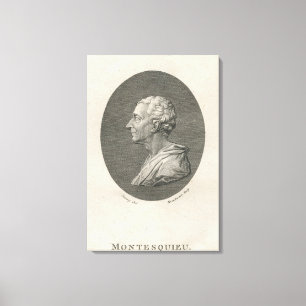 Impressão Em Tela Charles Louis de Secondat, Baron de Montesquieu
