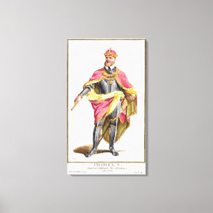 Impressão Em Tela Charles V (1500-58) 'de DES Estampes de Receuil,