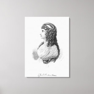 Impressão Em Tela Charlotte von Caneca de cerveja, von nascido