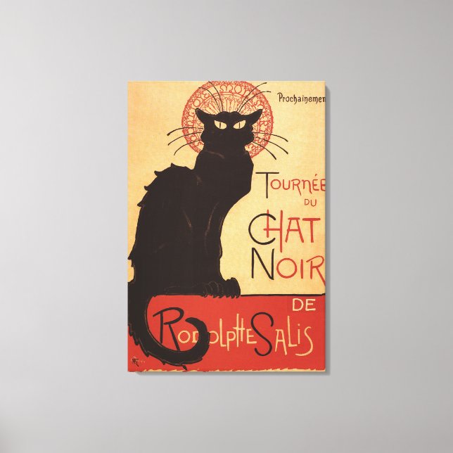 Impressão Em Tela Chat Noir Cabaret Troupe Black Cat Promo Poster (Frente)