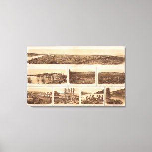 Impressão Em Tela Chattanooga o Rio Tennessee