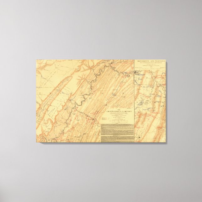 Impressão Em Tela Chattanooga, Tennessee (Frente)