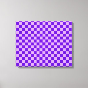Impressão Em Tela Checkerboard de combinação roxa por ShirleyTaylor