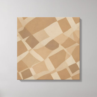 Impressão Em Tela Checkerboard orgânico - Abstrato moderno